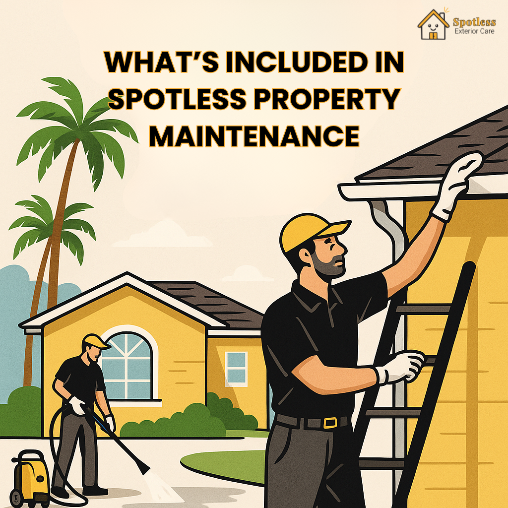 Spotless Exterior Care Property Care Illustration